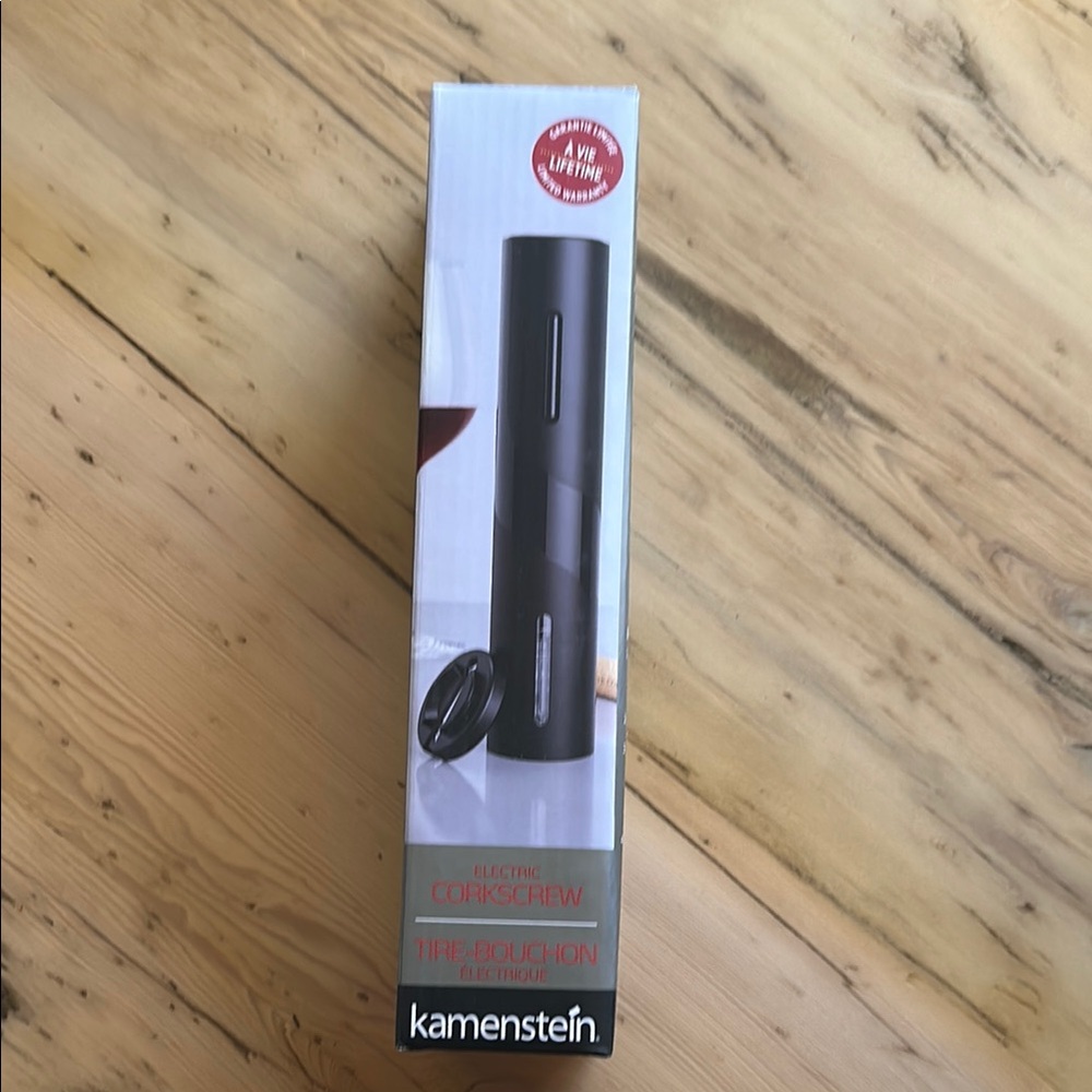Kamenstein Electric Corkscrew - Black NIB